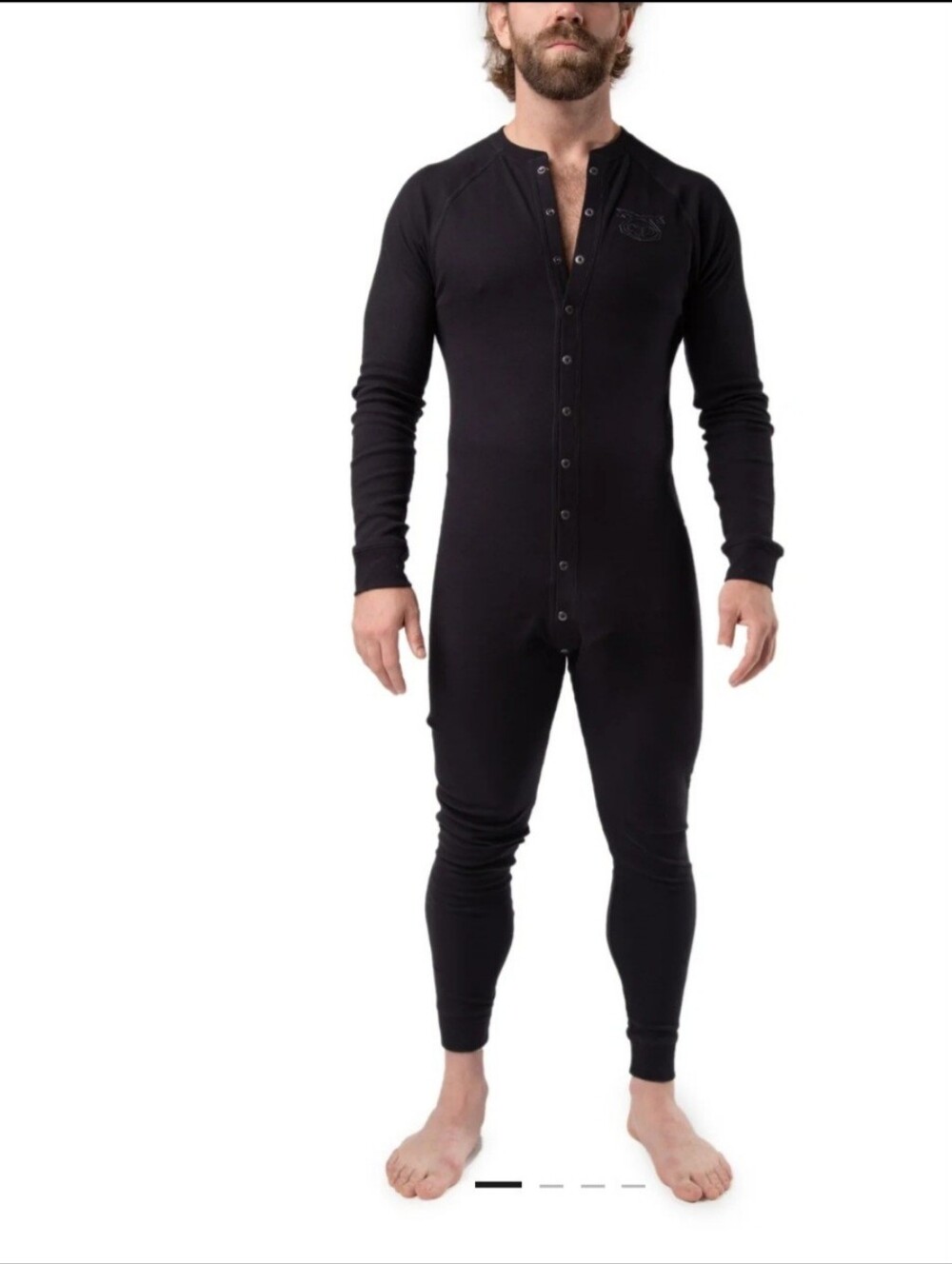 Nasty Pig Black Snap-Front Thermal Union Suit In Army Green Size M. **NWT